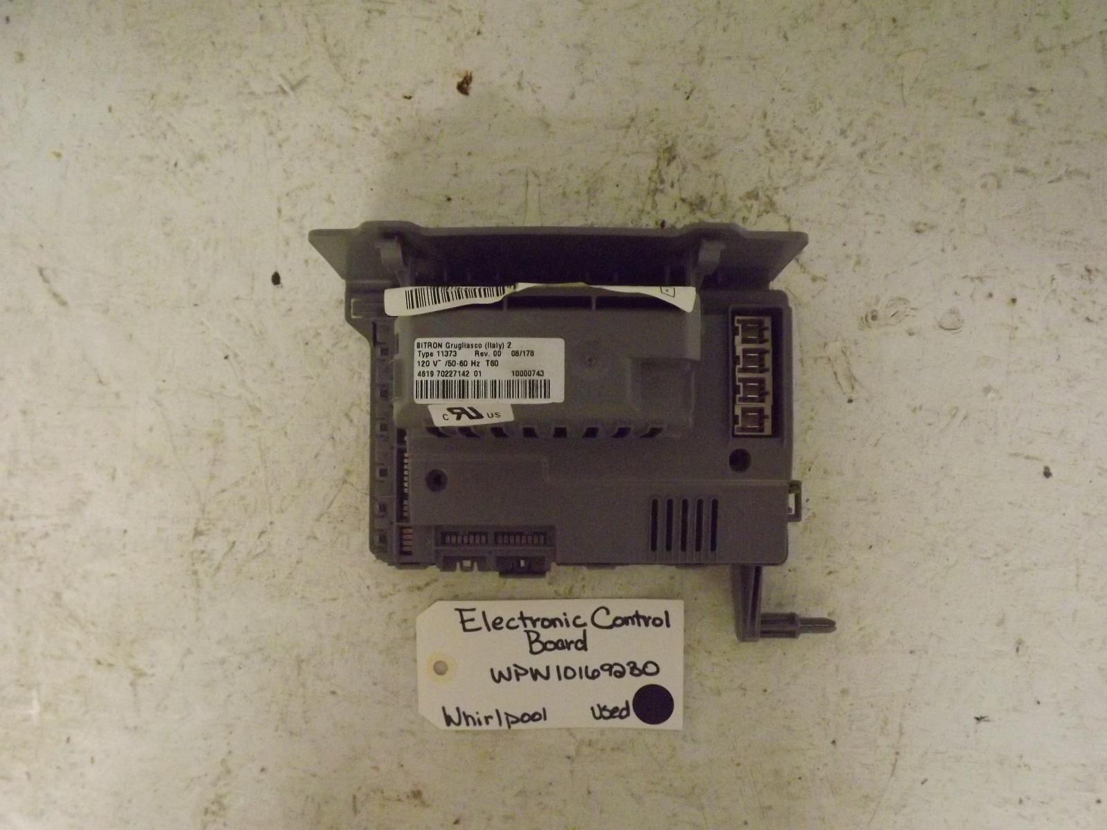 Whirlpool Washer WPW10169230 Electronic Control Board Used Whirlpool Washer WPW10169230 Electronic Control Board Used